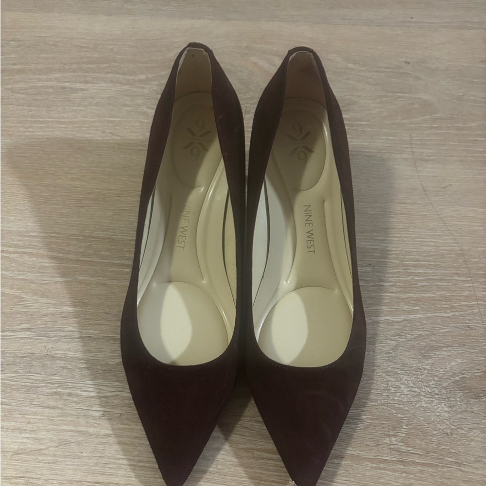 Nine West Dark Red Pointed Heels